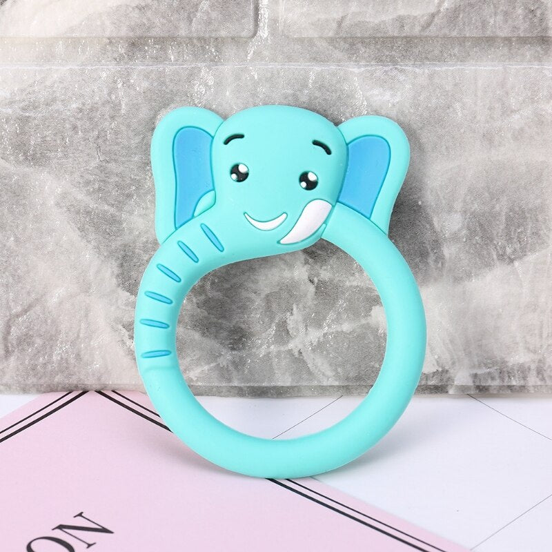 Baby silicone Teether Pacifier Cartoon Teething Nursing Silicone BPA Free Necklace Toys