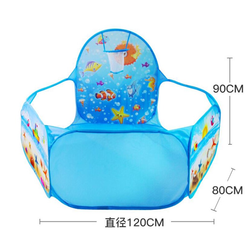 New Toys Tent Ocean Series Cartoon Game Ball Pits Portable Pool Foldable Children Outdoor Sports Educational Toy With Basket
