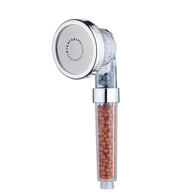 3 Function Adjustable Jetting Shower Head Bathroom High Pressure Water Handheld Saving Filter SPA Shower Heads