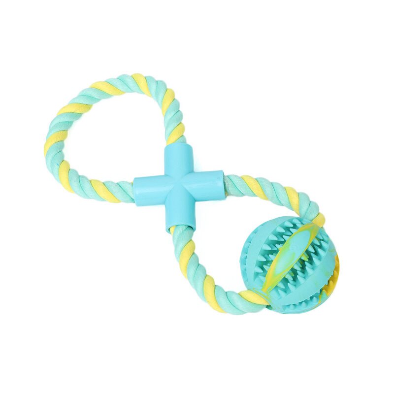Dog Teeth Indestructible Bite Rubber toy Puppy Funny Training Food Ball Play Fetch With Carrier Rope for Pet