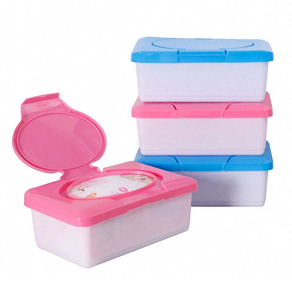 1pc 80 Sheets Wet Tissue Box Portable Baby Wipes Box Plastic Baby Asscories Wipe Storage Tissue Case Holder Container Baby Items