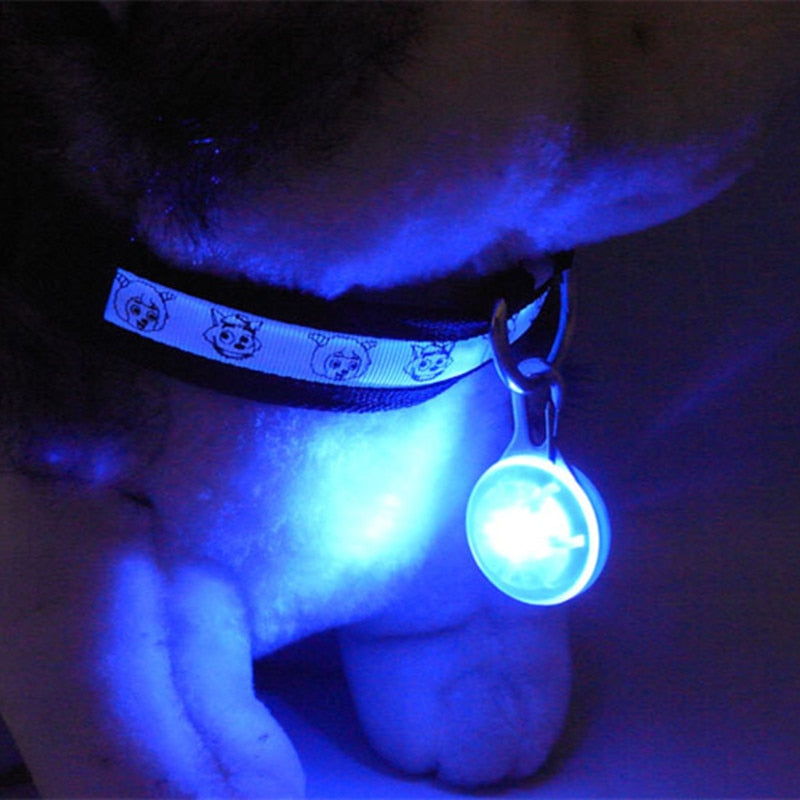 1 Pcs LED Pet Dog Collar Pendant Night Safety Glowing Pendant Luminous Night Light Collar Pedant Pet Supplies Dog Accessories