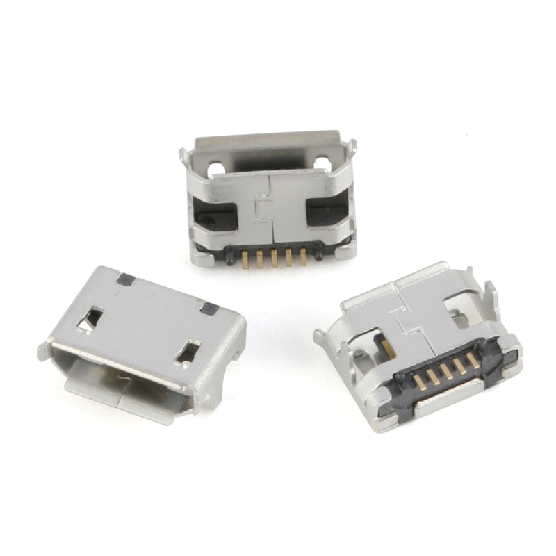 60 Pcs/set Micro USB Connector 12 Models Socket Jack USB Connectors Set For MP3 Lenovo Huawei Samsung SMD DIP Socket Set Kit