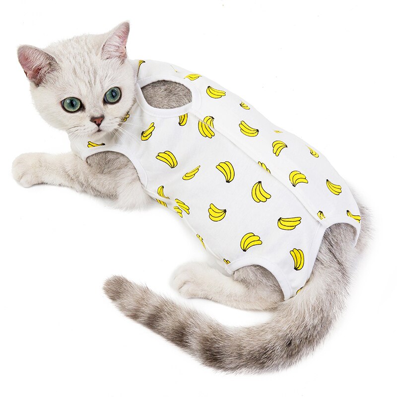 Spring Summer Cat Sterilization Suit Anti-licking Surgery After Recovery Pet Care Clothes Breathable Cats Weaning Suit