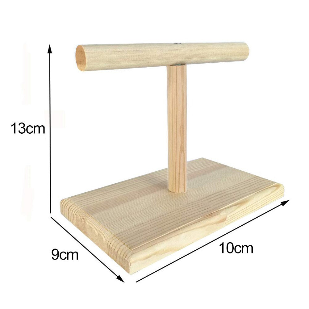 Hot Portable Wood Bird Parrot Stand Training Spin Perch Stand Playground Platform Toy Parrot toy springboard