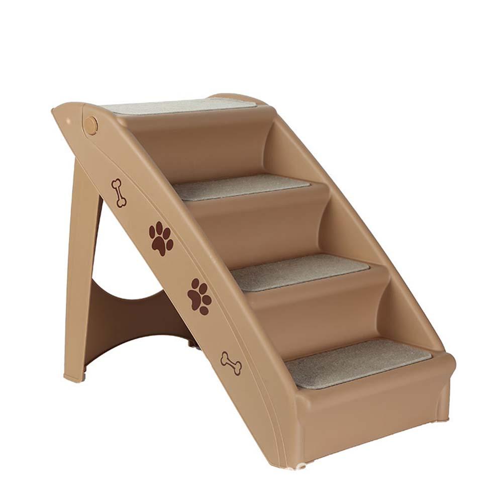 Dog Stairs Pet 3 Steps Stairs for Small Dog Cat Dog House Pet Ramp Ladder Anti-slip Removable Dogs Bed  Pet Folding Stairs