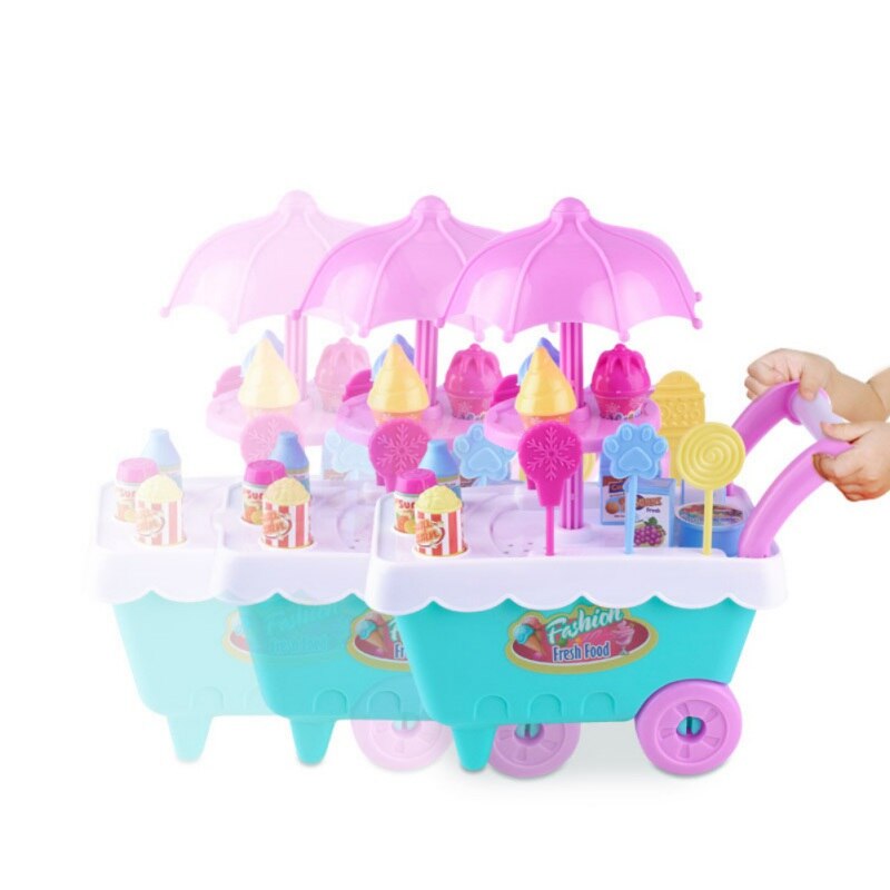 16pcs Mini Candy Ice-cream Truck Car Toy Funny Girl Soft Educational Interactive Toys