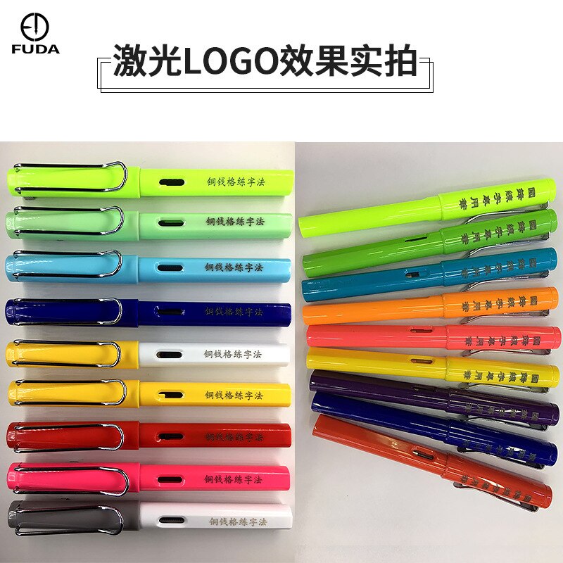 posture writing practice ink bag transparent pen children's calligraphy neutral pen custom logo color signature pen