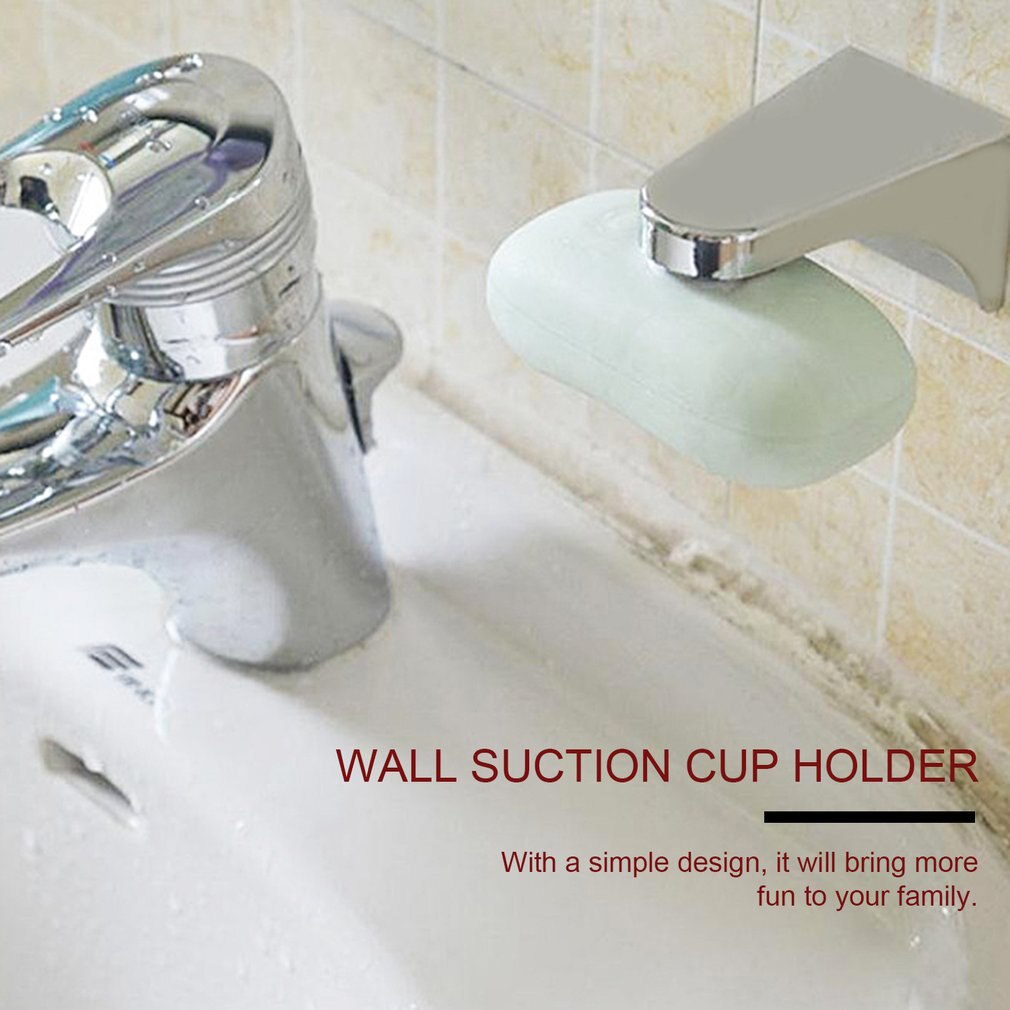 Practical Stainless Steel Magnetic Soap Holder Container Household Bathroom Wall Attachment Soap Rack Dispenser