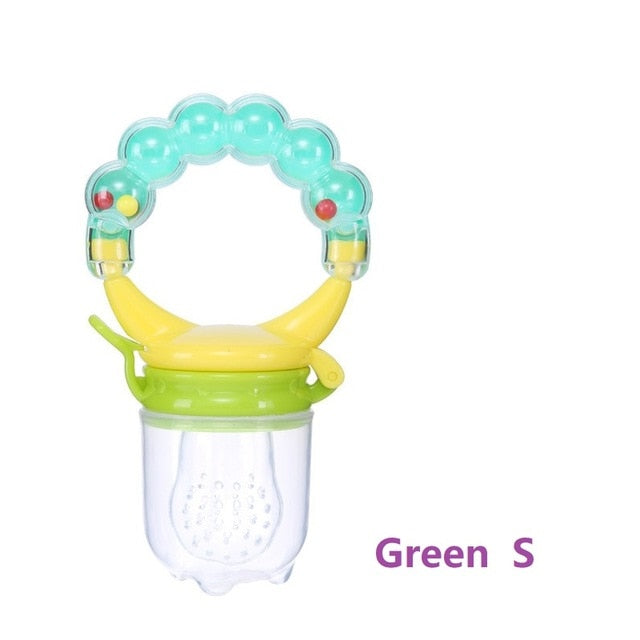 1pcs Colour Baby Teether New Pacifier Safety Toddlers Vegetable Fruit Teething Toy Chewable Soother Eat Fruit Food
