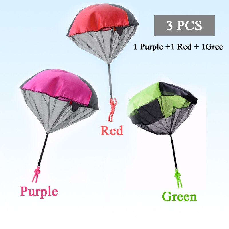3pcs Hand Throw Soldier Parachute Toys Indoor Outdoor Games for Kids Mini Soldier Parachute  Gifts Boy   Children Educational To