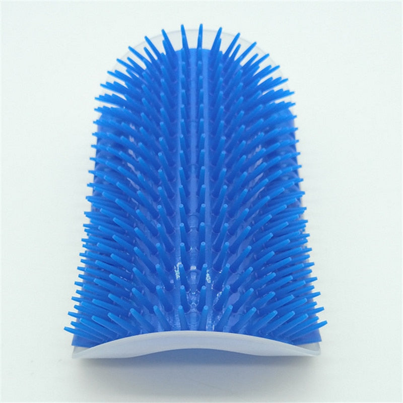 1 Pcs Cat Corner Brush For Long Hair Squeaky Face Massage Comb Comfortable Self Grooming Brush Free Hand Wall Toy For Cats