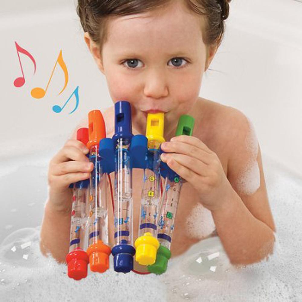 5pcs/1pcs Kids Bath Toy Water Flute Toy Kids Children Colorful Water Flutes Bath Tub Tunes Toys Fun Music Sounds Baby Shower Toy