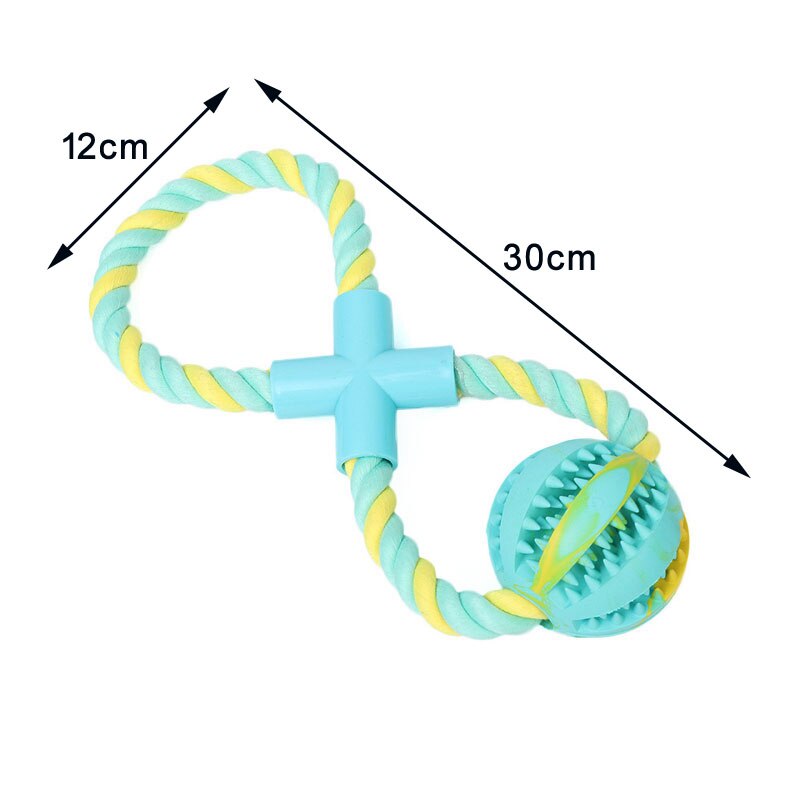 Dog Teeth Indestructible Bite Rubber toy Puppy Funny Training Food Ball Play Fetch With Carrier Rope for Pet